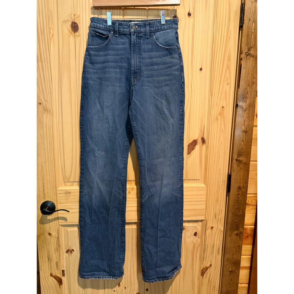 Madewell Relaxed Bootcut Jeans Medium Wash Denim High Rise 27T Tall Womens